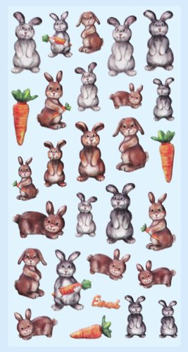 Creapop Sticker Softysticker * Lustige Hasen - Ostern * Aufkleber