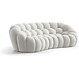ALeeik 10PCS Overstuffed Multifunction Sofa set,Made with Fleece Fabric and Wood Furniture for Home Livingroom,Bedroom,Office (Cloud, Double Seats)