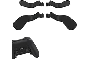 AloveDog 4Pcs Elite 2 Controller Paddles for Xbox One Elite Series2 Controller, Elite2 Metal Interchangeable Paddles Replacement for Xbox One Elite/Elite Series 2 /Elite 2 Core (Black) [video game]