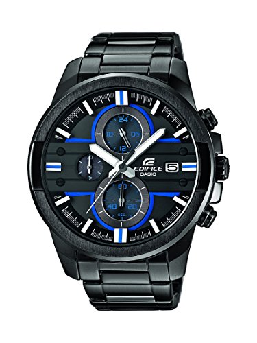Edifice Herren-Armbanduhr XL Edifice Analog Quarz Edelstahl EFR-543BK-1A2VUEF Edifice Herren-Armbanduhr XL Edifice Analog Quarz Edelstahl EFR-543BK-1A2VUEF