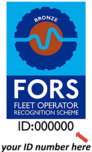 FORS Fleet Operator Recognition Scheme Vinyl Sticker Gold, Silver, Bronze A5