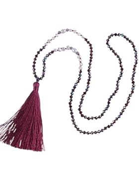 kelitch Natural Pearl Kristall Perlen Halskette handgefertigt langen Quasten Anhänger New Fashion Charm Schmuck