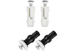 NITAIUN 4 piezas Tornillo para Asiento de Inodoro Piezas de Inodoro, Fijaciones para Asiento de Retrete, Tornillo de Fijación de la Tapa del Inodoro para Montar y Fijar Todas las Tapas de Inodoro