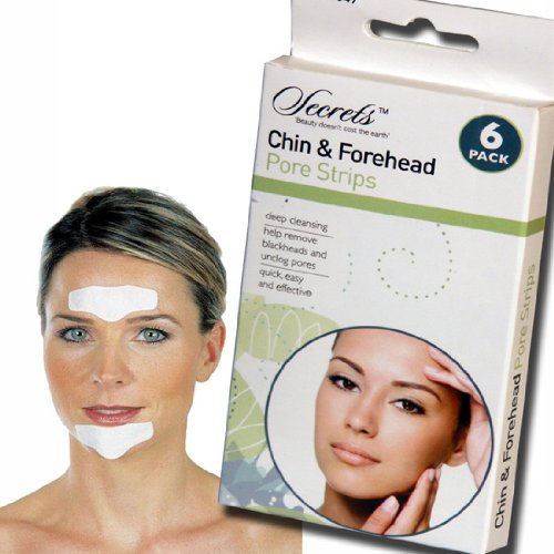 FACE CHIN FOREHEAD PORE STRIPS BLACKHEAD REMOVER ACNE UNCLOG PORES DEEP CLEANING
