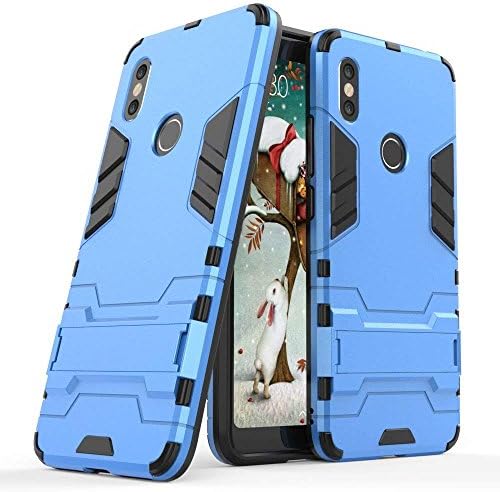Case for Xiaomi Redmi S2 / Redmi Y2 (5.99 inch) 2 in 1 Shockproof with Kickstand Feature Hybrid Dual Layer Armor Defender Protective Cover (Blue)