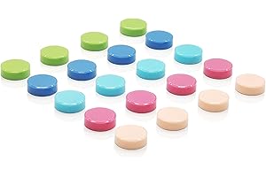 ZDZBLX PYJLBX Aimant Frigo, 20Pcs Aimant Puissant Aimants Tableau Magnétique, Magnet Frigo Aimant Tableau Blanc Mini Aimant Petit Rond Décoratifs Magnets,pour Tableau Magnetique,Calendrier, Frigo, 5 Couleurs