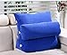 Produktbild HCJKD FJXLZ® Kissen, Nackenpflege-Pad Großes Rückseiten-Dreieck-Sofa-Kissen-Büro-Lenden-Kissen-entfernbares 45x22x45cm Abnehmbar und Waschbar Weich (Farbe : Royal Blue, Größe : 60x22x50cm)