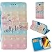Produktbild Hülle für Samsung Galaxy A5 2017 SM-A520 Leder Flip Case, QFUN Glitzer Bunt 3D Muster Design PU Leder Tasche Schutzhülle Bookstyle Klappbar Brieftasche Handyhülle Magnetverschluss Standfunktion Klapphülle mit Kartenfach Stoßfest Anti-Rutsch 360 Grad Komplettschutz Bumper Cover und Displayschutzfolie für Samsung Galaxy A5 2017 SM-A520 - Meer