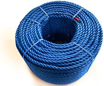 Blue Polypropylene Rope Coils, 10mm Polyrope, Sailing, Agriculture, Camping 220m