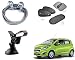 Auto Pearl Premium Quality Car Accessories Combo of Full Steel Towing Tow Cable 2000kgs 6mm Heavy Duty 4Mtr. & Universal Car Windshield Mount Holder Mobile Stand. & Premium Quality Car Auto Window Side Chipkoo Sunshade Curtains Black Set of 5 Pcs. For Chevrolet Beat Type-2 RS.916.00