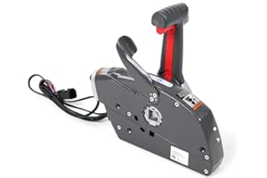 SUUONEE Scatola comando remoto fuoribordo, scatola comando motore lato motore acceleratore/cambio 5006180 adatta per barca BRP Evinrude