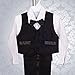 Dressy Daisy Baby Boy' 5 Pcs Set Formal Tuxedo Suits No Tail Wedding Baptism Christening Outfits Size 6-9 Months Black