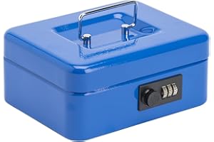 BURG-WÄCHTER Sterling CB02CBL 8" Combination Lock Cash Box,Blue