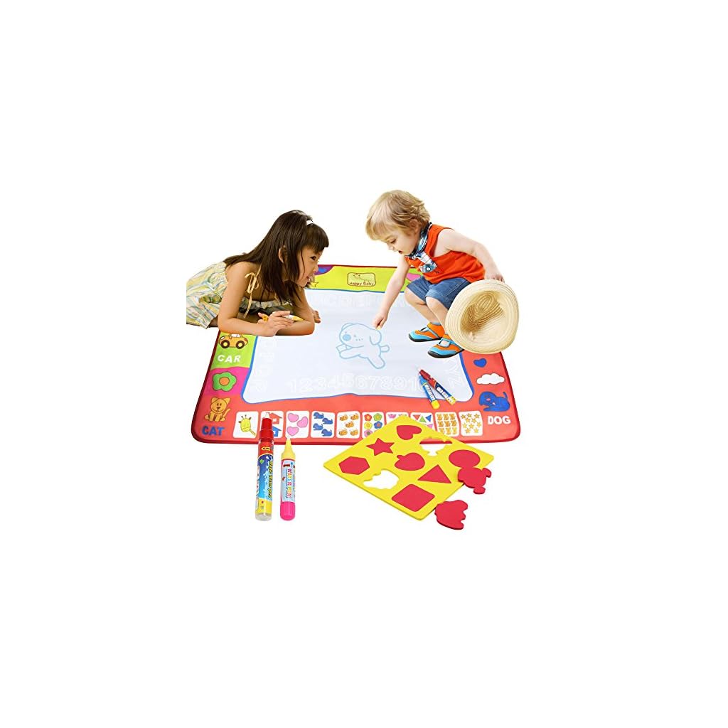 Tapis Dessin Bellestyle 4 Couleurs Eau Peinture Doodle Tapis Pour Les Enfants