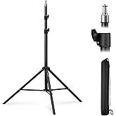 K&amp;F CONCEPT Tripod Light 230 cm Metal for Studio Photography | Adjustable Stand, 1/4 Screw, Video Flash Reflector, Bag Includ