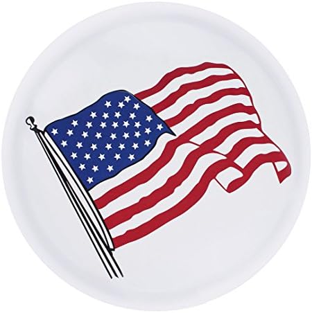 Sanlitock 16inch Size L(76-79cm) Spare Wheel Tire Cover PVC Material USA flag Waterproof 245/75R16 White