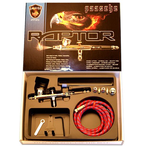 Paasche Airbrush Raptor Gravity Feed Airbrush, Multi-Colour