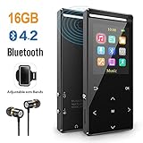 【MP3 player with Newest Bluetooth】It Support Bluetooth 5.0 TWS Earbuds, You can Fast Forward and Fast Rewind, you can Back to the Main Interface to do something else, you Can Listen FM-Raido under the bluetooth, Better Compatibility Longer Connection Distance and Lower Power Consumption, More Convenient and Faster.TIPS: The Mp3 Player Can be Connected to the Car By Using our Assigned Audio Cable.