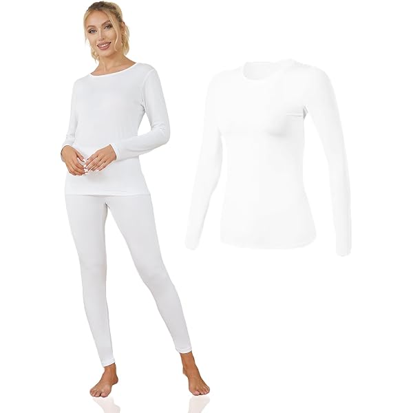 Milanano Ropa Interior Térmica Para Mujer, Pantalones Largos Con Levantamiento De Glúteos, Control De Abdomen, Ropa De Descanso, Ropa De Dormir Cálida Y Acogedora, Negro