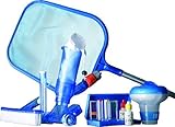 limpiafondos piscina infantil Kit con 7 varios artículos de la marca Gre para el mantenimiento de piscinas autoportantes