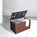 Produktbild Hengda® Garten Kissenbox 146 x 83 x 80 cm Auflagenbox Gartenbox Aufbewahrungsbox bis 150 kg belastbar 950 L XXL Braun