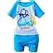 Pandaren® summer cotton shortsleeve shorts set pants sports clothing set for baby boy girl infant toddler (18-24 months, Blue)