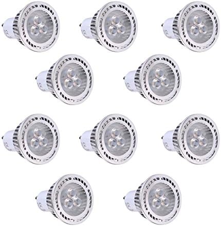 Light Bulbs, Home Bulbs GU10 3W SMD 3030 200-300 LM Warm White / Cool White Frosted LED Spotlight AC 85-265V AC 220-240V AC 110-130V (10Pcs) Bulbs ( Color : Warm White , Size : 110-130V )