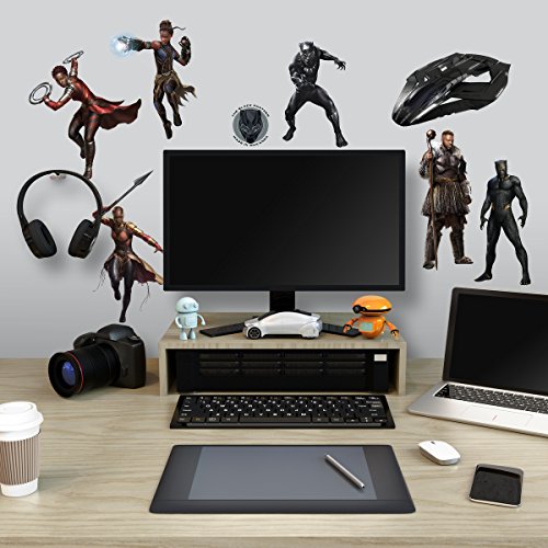 Preisvergleich Produktbild RoomMates Aufkleber, Vinyl, Schwarz / Blau, 22,9 x 44,1 cm