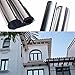Produktbild HOHO Spiegel Silber reflektierende Solar Fenster Folie One Way Vision Sichtschutz Tint für Home Office Store Glas, 152,4 cm x98ft Rolle