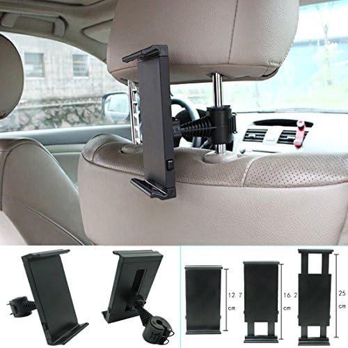 Car Headrest Mobile Phone Stent Supporter for 12.7-25cm Phone Tablet Computer Navigator Device (2 Pieces)