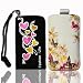 Produktbild Handy Taschen 2er Set Bundle Hülle Case schwarz / weiß / pink / gelb / rot Set30 Gr.3 für HTC Desire 200 / Acer Liquid Z3 / Nokia Lumia 620 / LG Optimus L1 II E410 / Samsung Galaxy Young S6310 / Galaxy Young Duos S6312 / Samsung Rex 70 S3802 / Rex 90 S5292