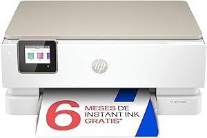 HP Envy Inspire 7220e 242P6B, Impresora multifunción de inyección de Tinta A4 a Color, Wi-Fi, impresión a Doble Cara automática, hasta 22 ppm, 6 Meses de impresión Instant Ink, Blanca