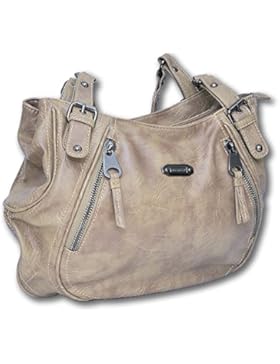 Natur Unisex Handtasche jejo-bags® Tasche Schultertasche Umhängetasche Henkeltasche Shopper Kunstleder groß