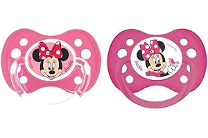 Dodie Lot de 2 Sucettes Anatomiques de Silicone, Minnie, +6 mois - modèles aléatoire