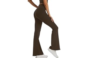 XDSP Pantaloni da Yoga Donna a Zampa Vita Alta Controllo della Pancia Pantaloni Elasticizzati Pilates Danza Palestra Leggings Eleganti Sportivi Fitness Casual Allenamento