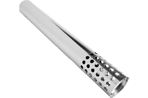 Fauhapyway 50 cm skorstensrör för luftkanal, förlängning för skorsten, vindskydd för vedeld, eldstad, tält, camping, 60 mm di