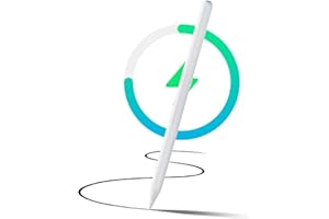 BENKS iPad Pencil de 2ª generación con Carga inalámbrica magnética, lápiz Capacitivo con inclinación y rejección de Palma, Compatible con iPad Pro 12.9'' 3/4/5/6, iPad Pro 11'' 1/2/3/4, iPad Air 4/5,