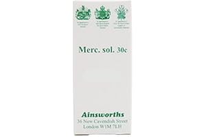 Ainsworths 30C MERC Sol Homoeopathic Remedy - Pack of 120 Tablets