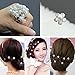 20pcs Wedding Bridal Pearl Flower Rhinestone Crystal Hair Pins Clips Grips