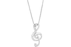 Hmzidz Collana Argento 925 con Pendente Nota Musicale, Collana Personalizzata Girocollo Donna, Elegante Regalo per Migliori Amiche y Mamma