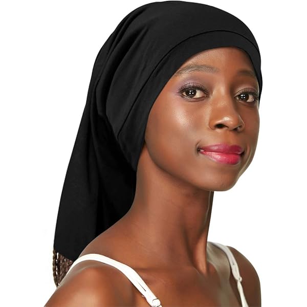 Satin-Zopfhaube Für Damen | Extra Lang, Verstellbar Mit Bändern – Schützt Frisuren Beim Schlafen & Täglichen Routinen