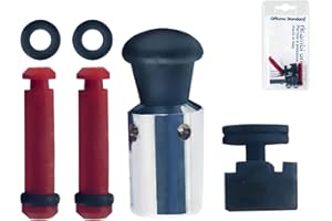 INOXRIV Set Ricambi per Pentole a Pressione ( 1 valvola a peso + 1 valvola di sicurezza + 2 dispositivi di blocco)