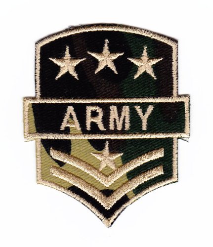 Aufnäher Bügelbild Aufbügler Iron on Patches Applikation Army Tarnfarbe Armee USA Abzeichen