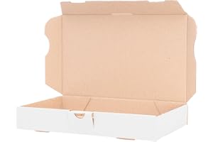 verpacking platta fraktkartonger 180 x 100 x 30 mm Vit MB-0 [storlek och antal valbart] vikbar låda vikkartong maxibrev postförsändelse enkelkorrugerad 300 st
