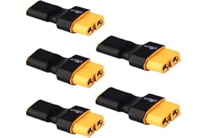 ONPRO Yiqigou 5 PCS No Wires XT30 Male Female Plug Connector to XT60 Plug Male Female Plug Conversion Adapter Wireless Connector for RC FPV Drone Car Lipo NiMH Battery Charger ESC (xt30 male to xt60 female)