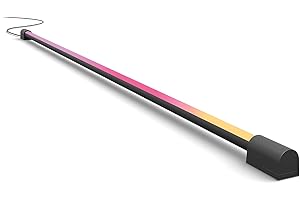 Philips Hue Play Gradient Light Tube 125cm, Noir, synchronisation de la lumière avec l'écran (nécessite Hue Sync Box - non fourni), fonctionne avec Alexa, Google Assistant et Apple Homekit