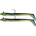 Lazy Lures Bomb Squad Lures (20g/12cm) - 2 Saltwater Lures Per Pack Durable Soft Plastic Paddle Tailed Lures With A Lead Jig Head, Realistic Eyes And Sharp Hook. Perfect For Sea Fishing