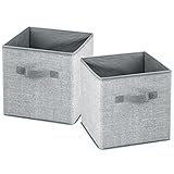 mDesign 2er-Set Aufbewahrungsbox Stoff – Stoffkiste mit Griffen für den Kinderschrank oder Kleiderschrank – als Spielzeugkiste – groß, mit jeweils 26,67 cm x 26,67 cm x 27,94 cm - 5