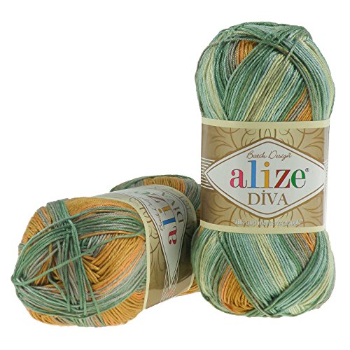 Strickgarn ALIZE DIVA BATIK #3239, 100g