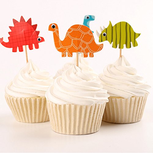 MagiDeal Holz Cupcake Picks Zahnstocher Partei Kuchen Cocktail Dekor, 24 Stück/Set - 6